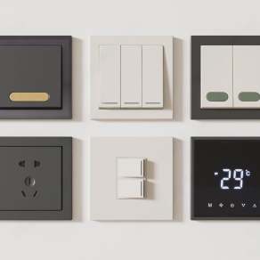 开关插座3D模型下载